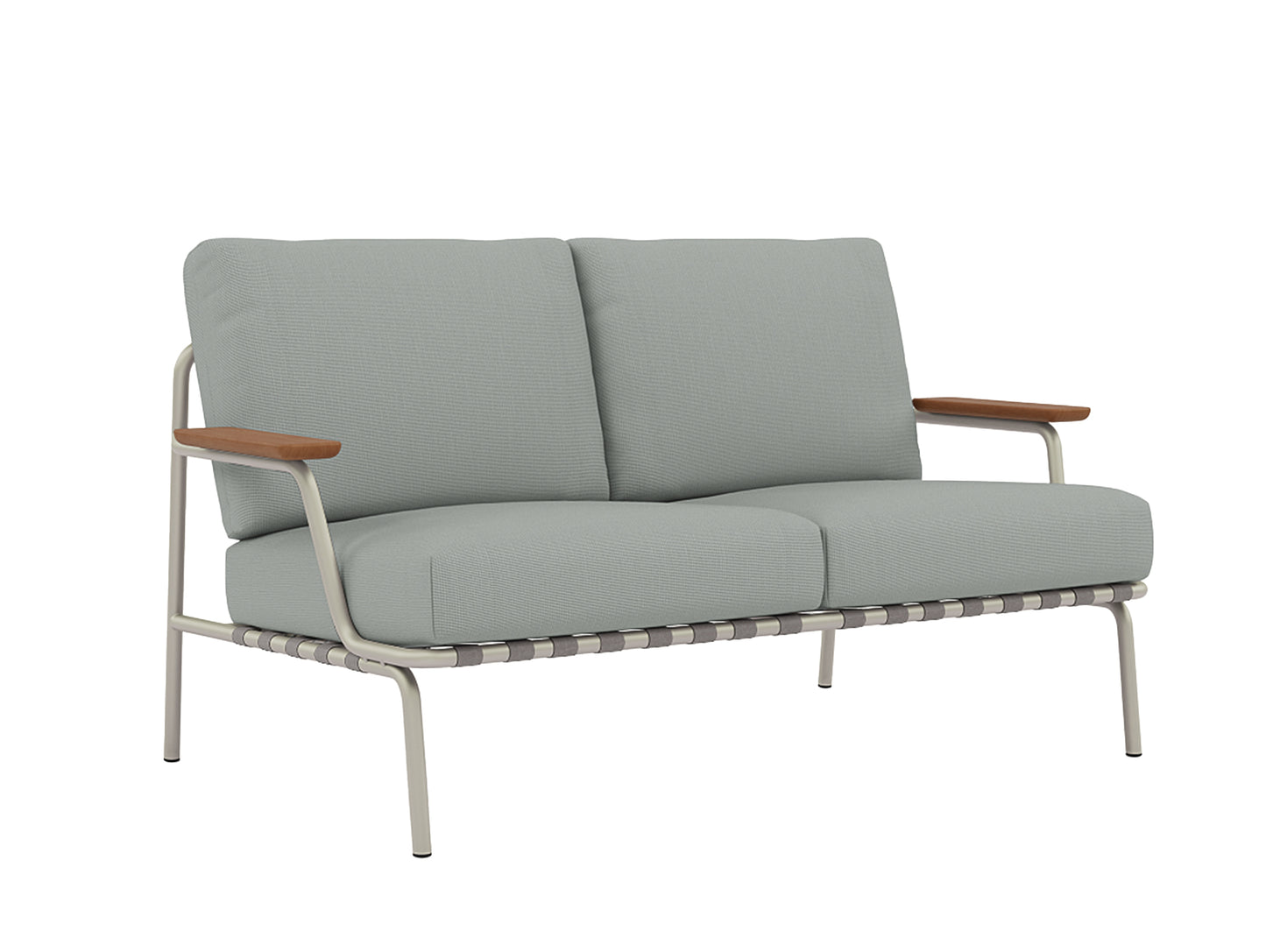 Settle 2-Seater Sofa by Muuto / Grey Frame / Ribbed Weave 20