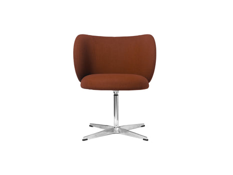 Rico Dining Chair - Swivel Base by Ferm Living - Tonus Red Brown
