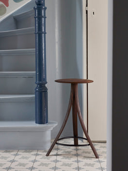 Clover Stool by Ro Collection - Smoked Oak