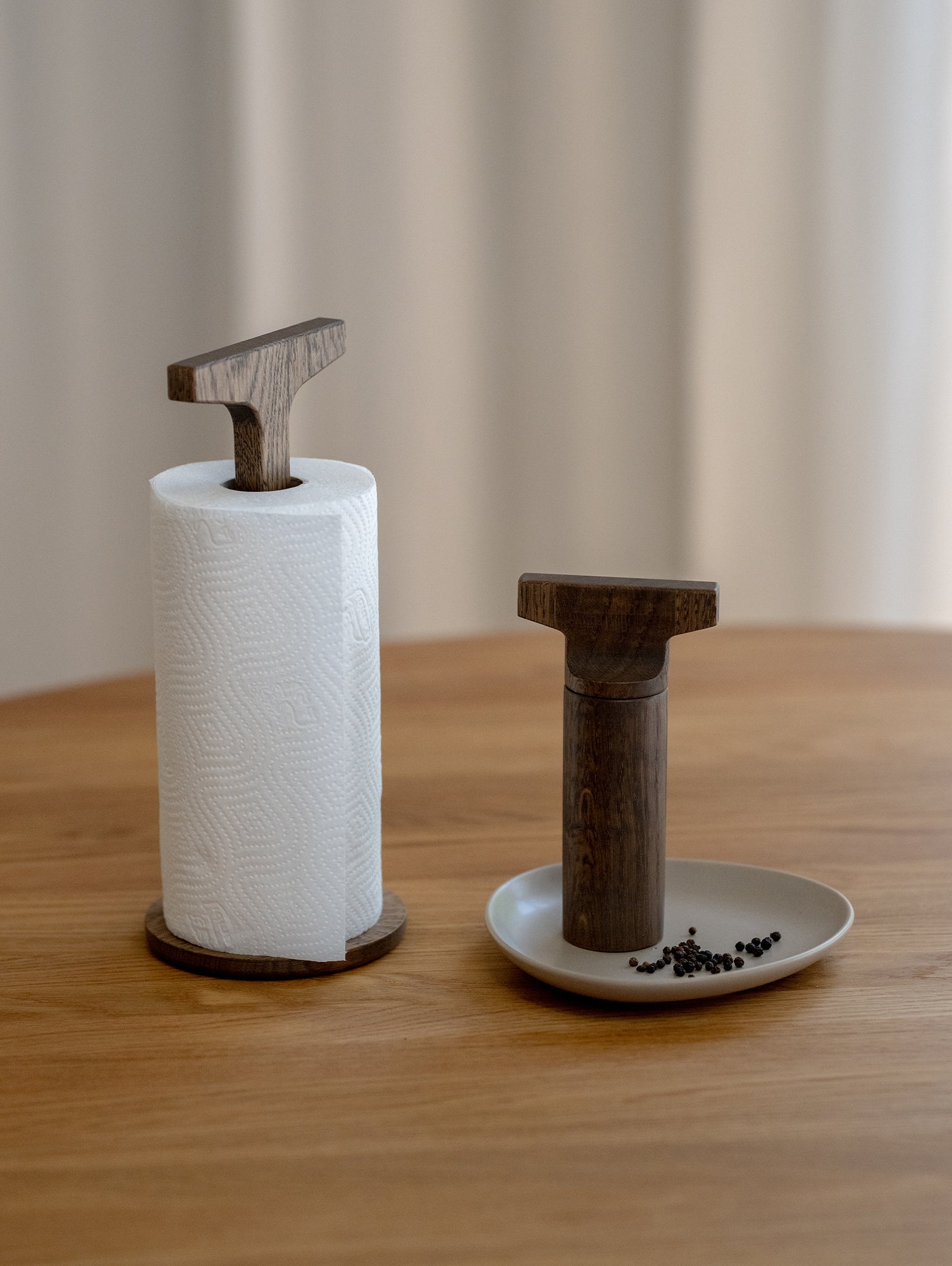 Toolie Grinder by Ro Collection - Dark Stained Oak