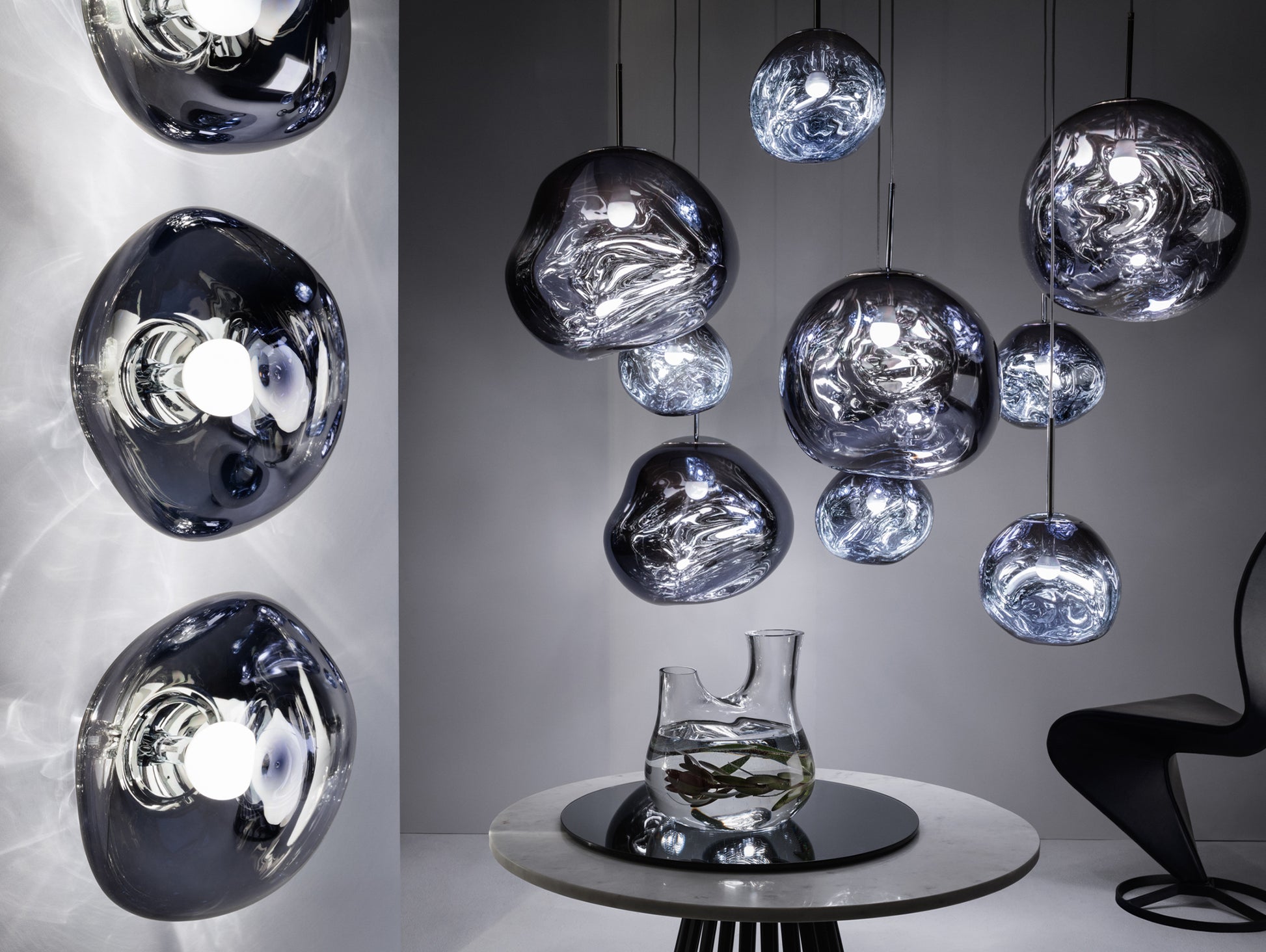 Melt Surface LED Wall Lamp by Tom Dixon
