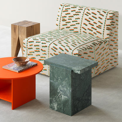 Tore Side / Coffee Table by E15 - Verde Vaneeka Marble