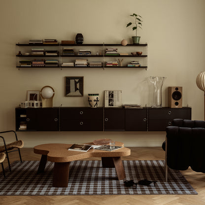 String System Shelves by String - Black Stained Ash