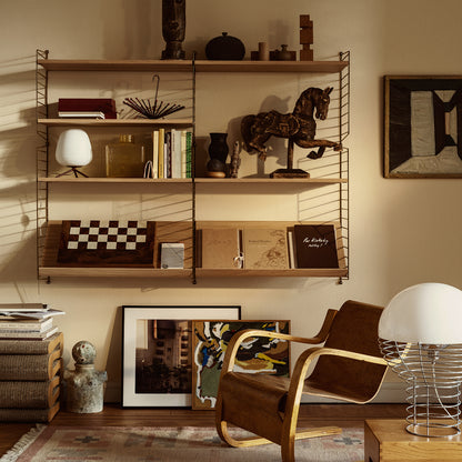 String System Magazine Shelf by String - Oak