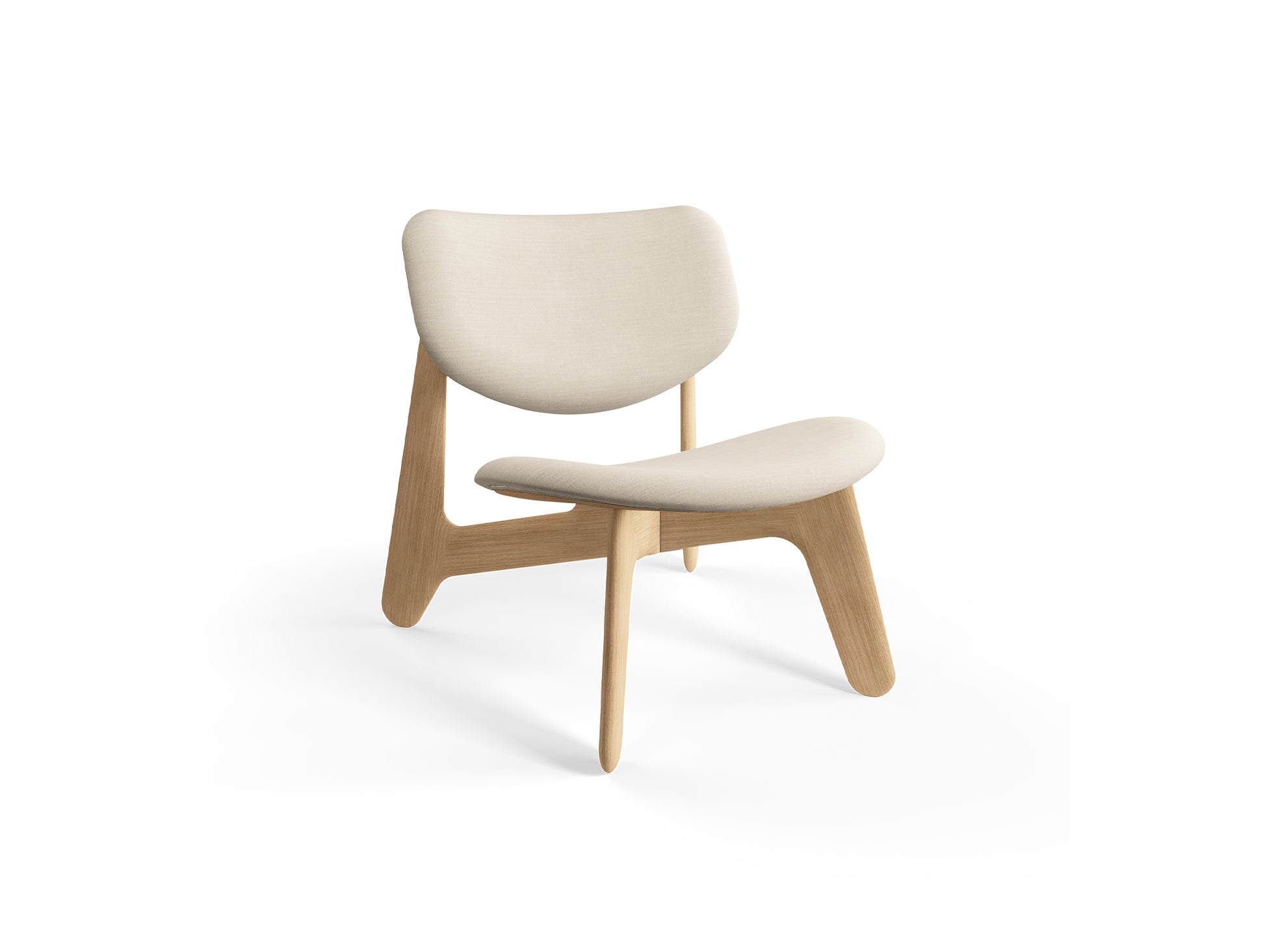 Slab Lounge Chair by Tom Dixon - Natural Oak / Linara 05