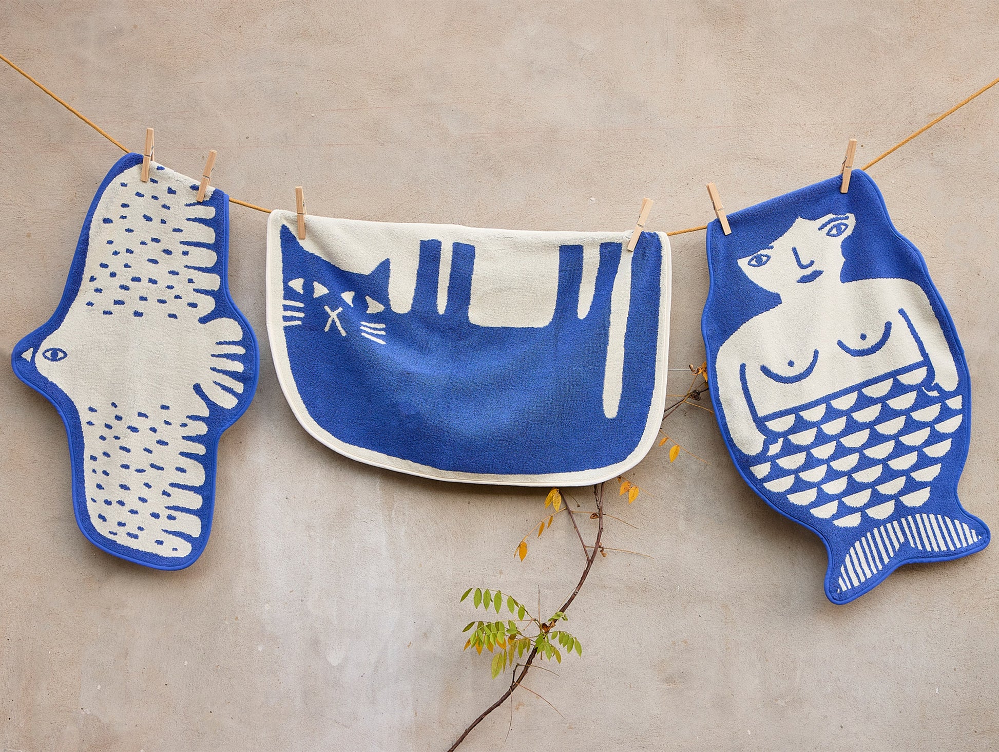 Mermaid Bath Mat by Donna Wilson