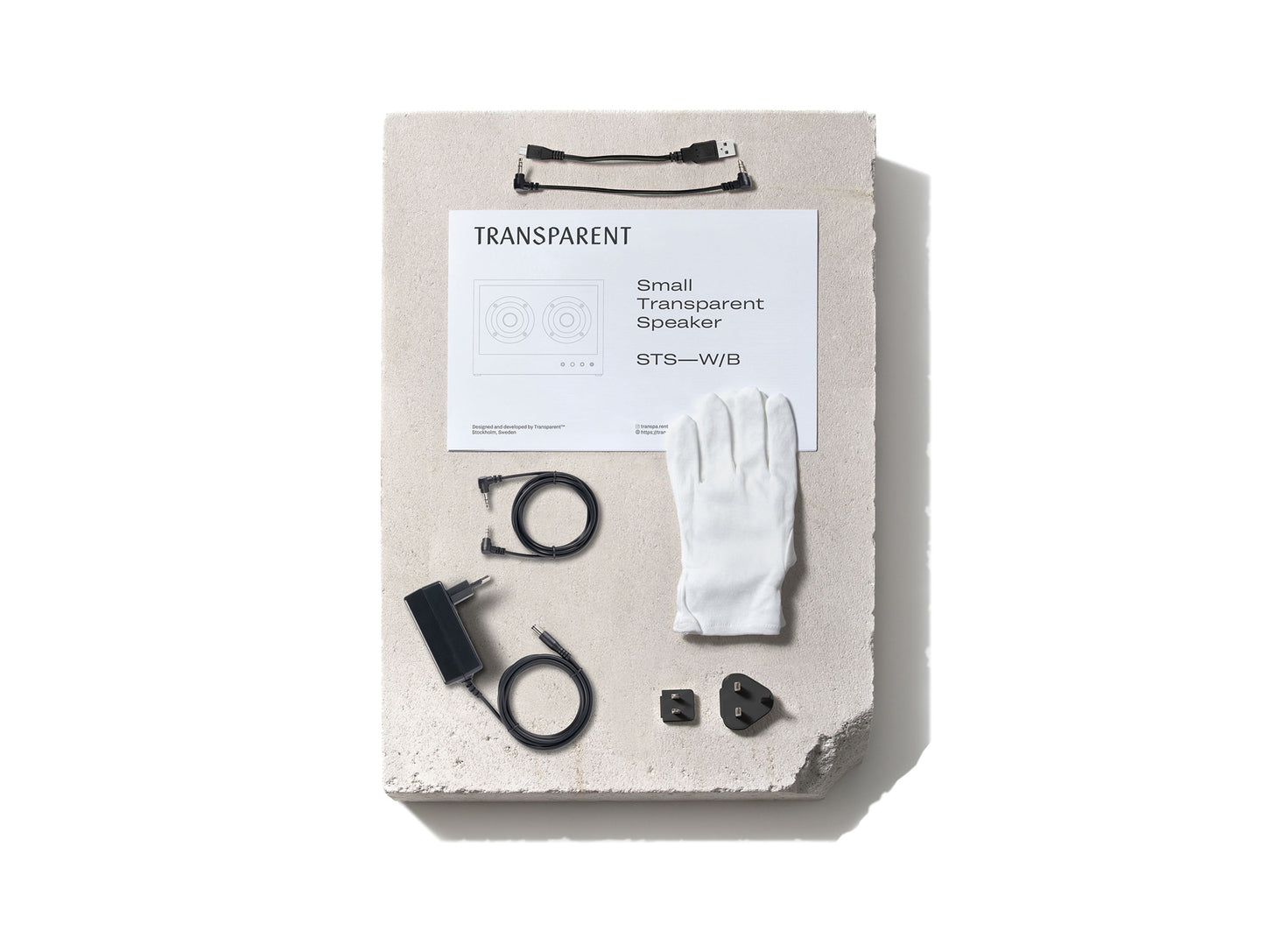 Small Transparent Speaker by Transparent - Black