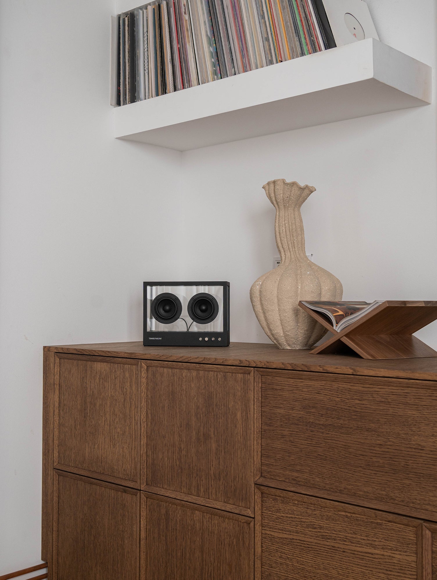 Small Transparent Speaker by Transparent - Black