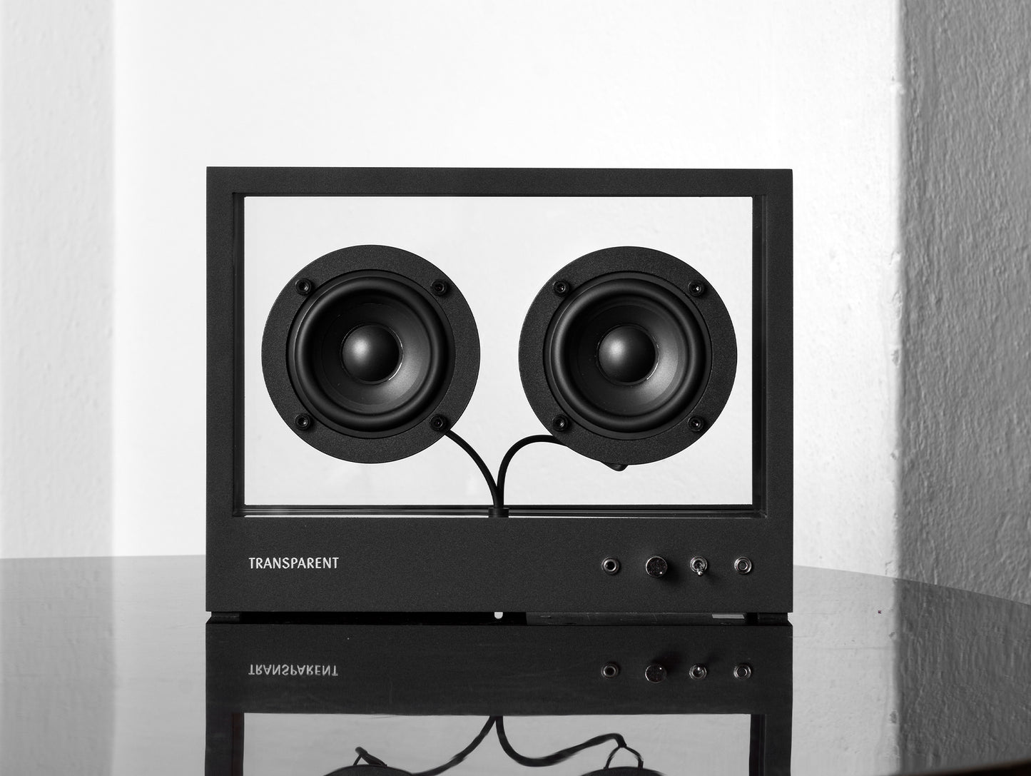 Small Transparent Speaker by Transparent - Black