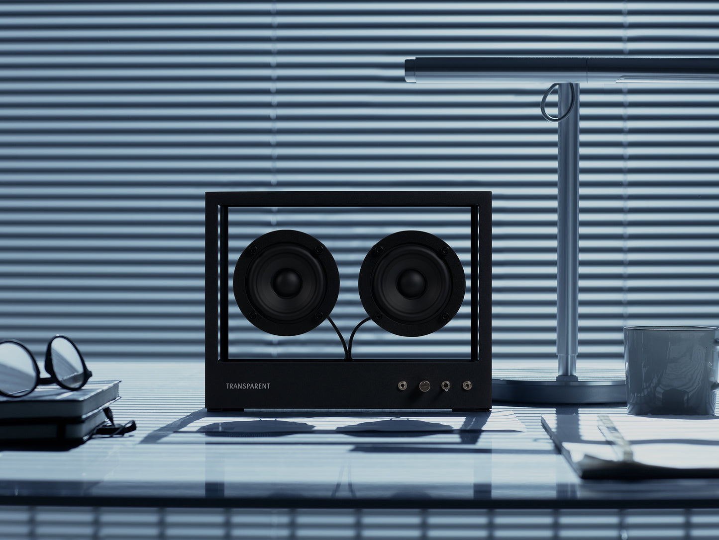 Small Transparent Speaker by Transparent - Black