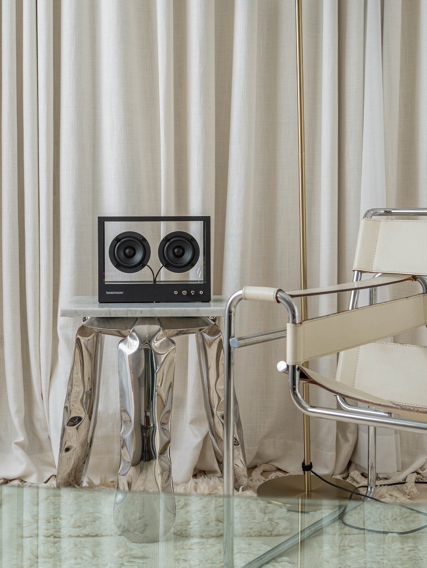 Small Transparent Speaker by Transparent - Black