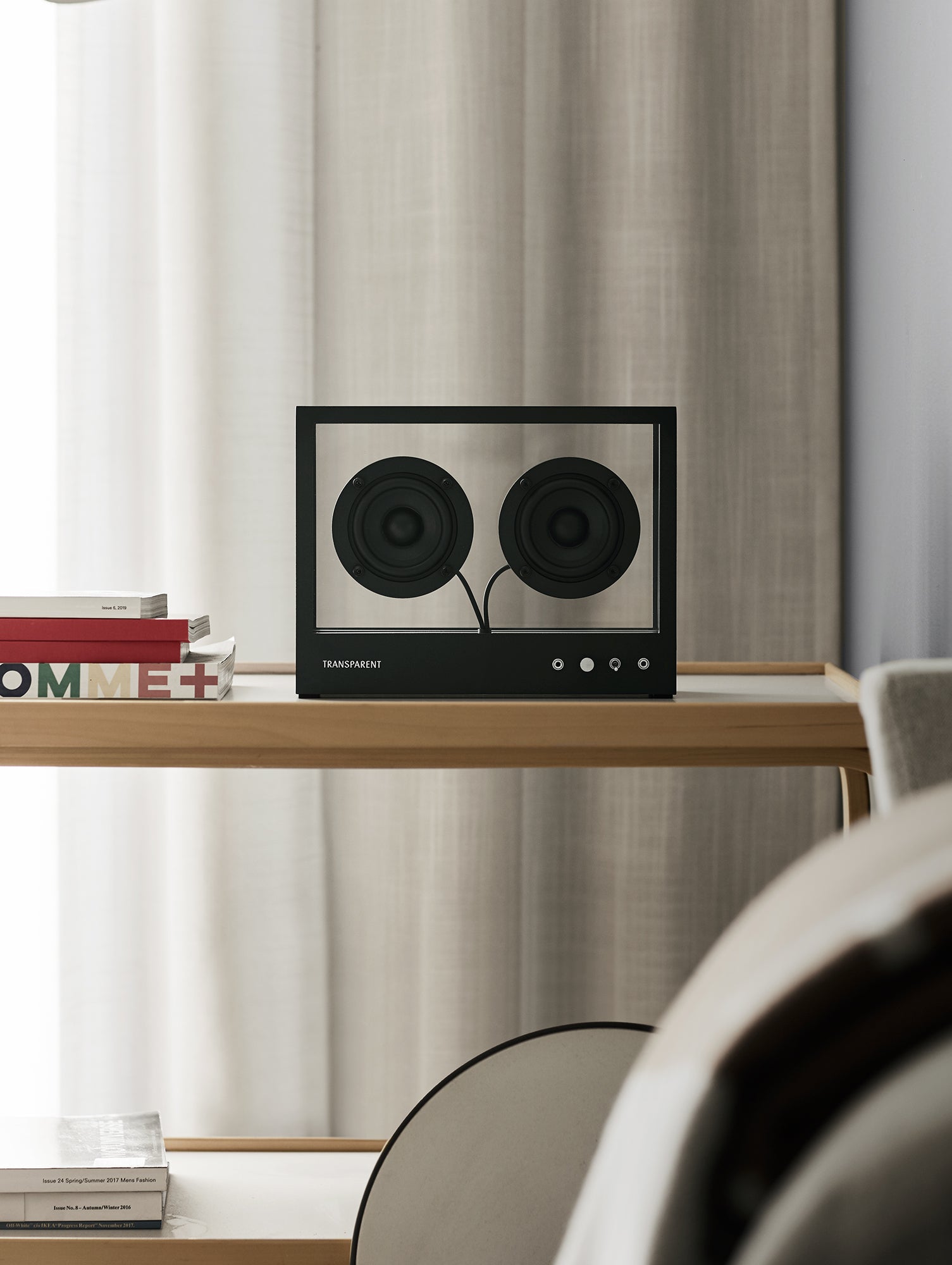 Small Transparent Speaker by Transparent - Black