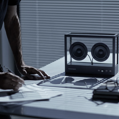 Small Transparent Speaker by Transparent - Black