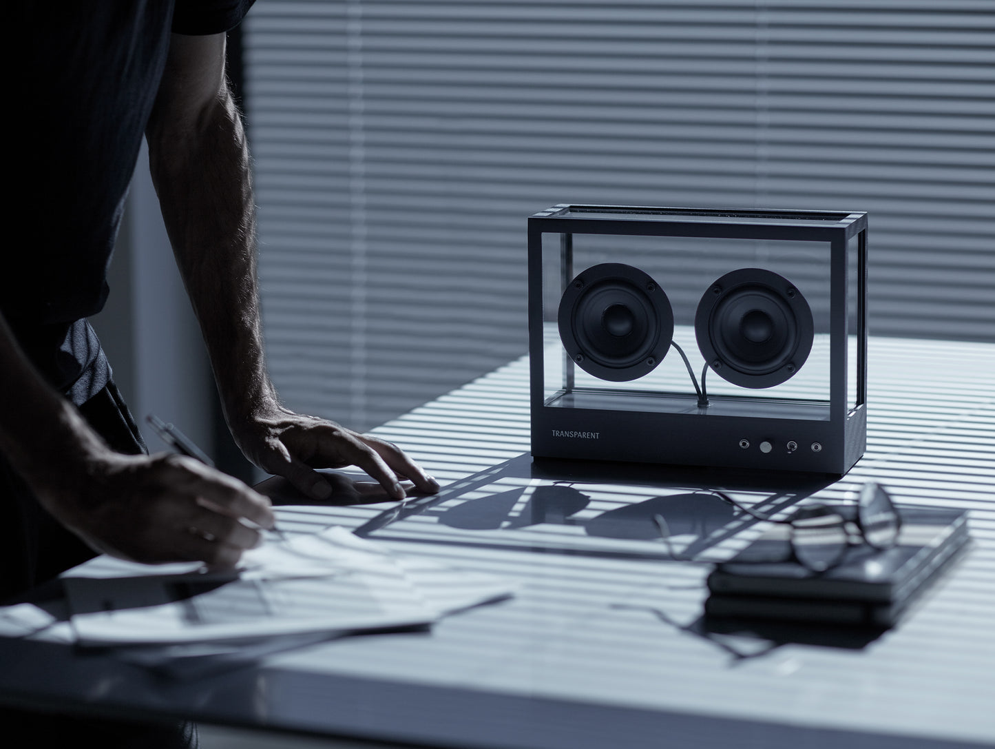 Small Transparent Speaker by Transparent - Black