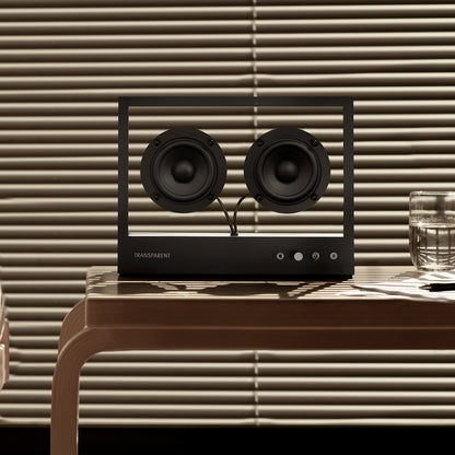 Small Transparent Speaker by Transparent - Black