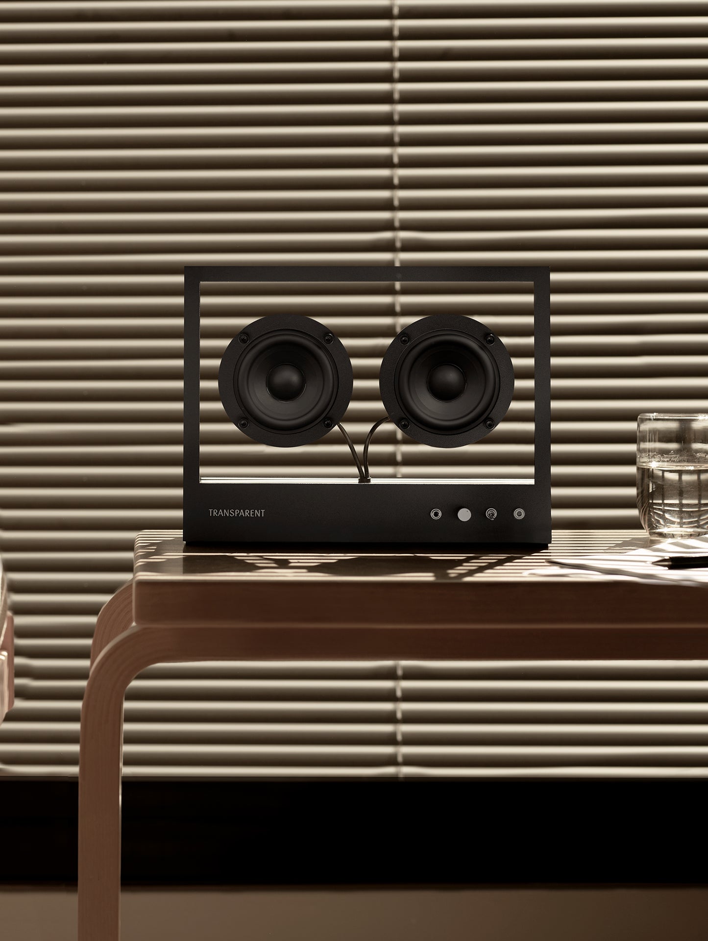 Small Transparent Speaker by Transparent - Black