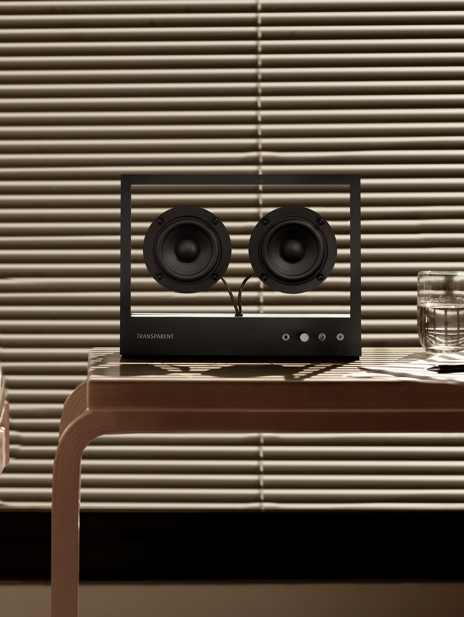 Small Transparent Speaker by Transparent - Black