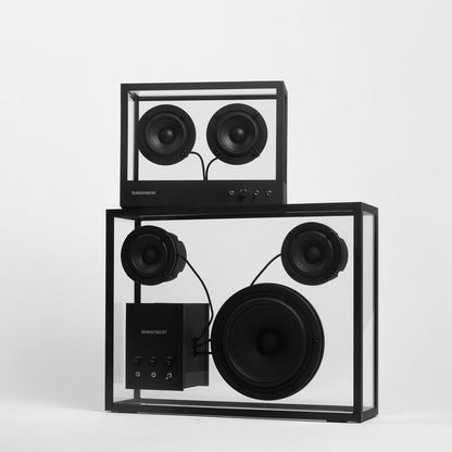 Small Transparent Speaker by Transparent - Black