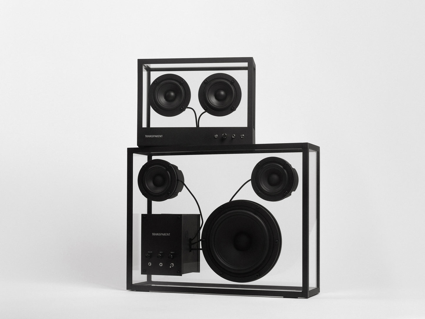 Small Transparent Speaker by Transparent - Black