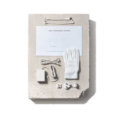 Small Transparent Speaker by Transparent - White