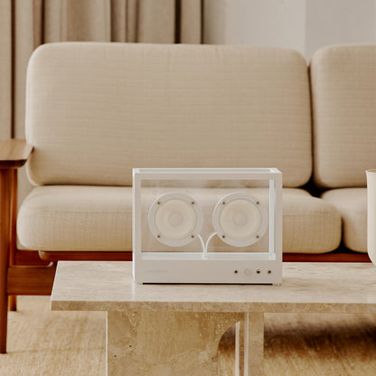 Small Transparent Speaker by Transparent - White