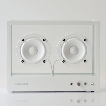 Small Transparent Speaker by Transparent - White