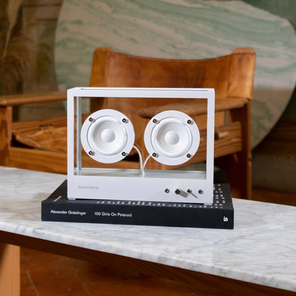 Small Transparent Speaker by Transparent - White
