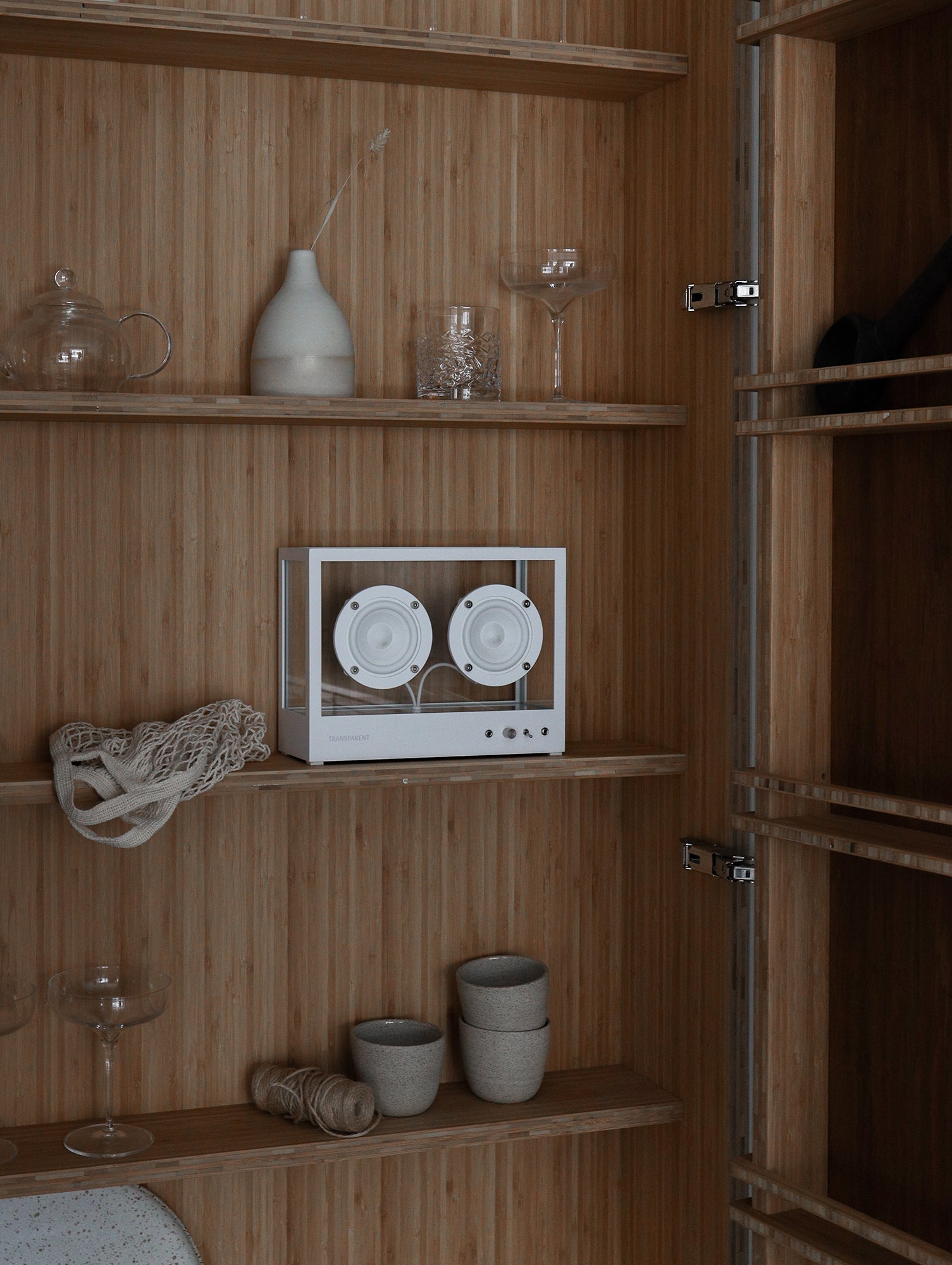 Small Transparent Speaker by Transparent - White