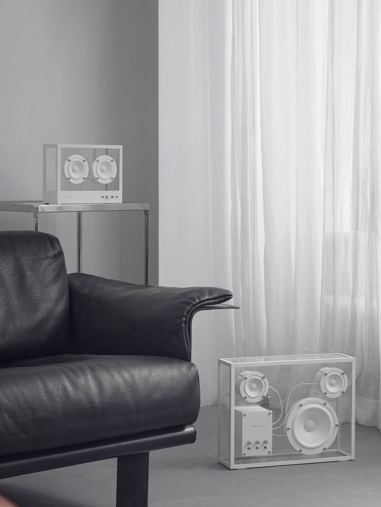 Small Transparent Speaker by Transparent - White
