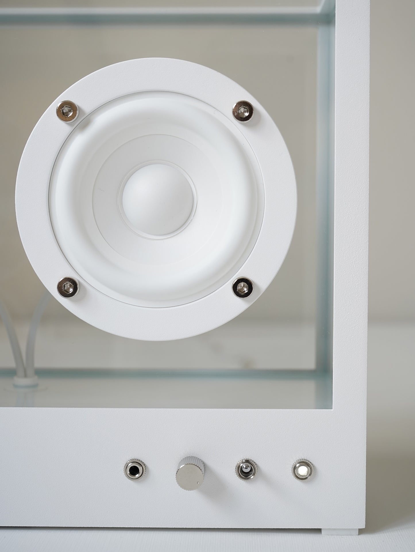Small Transparent Speaker by Transparent - White