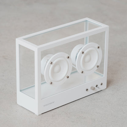 Small Transparent Speaker by Transparent - White