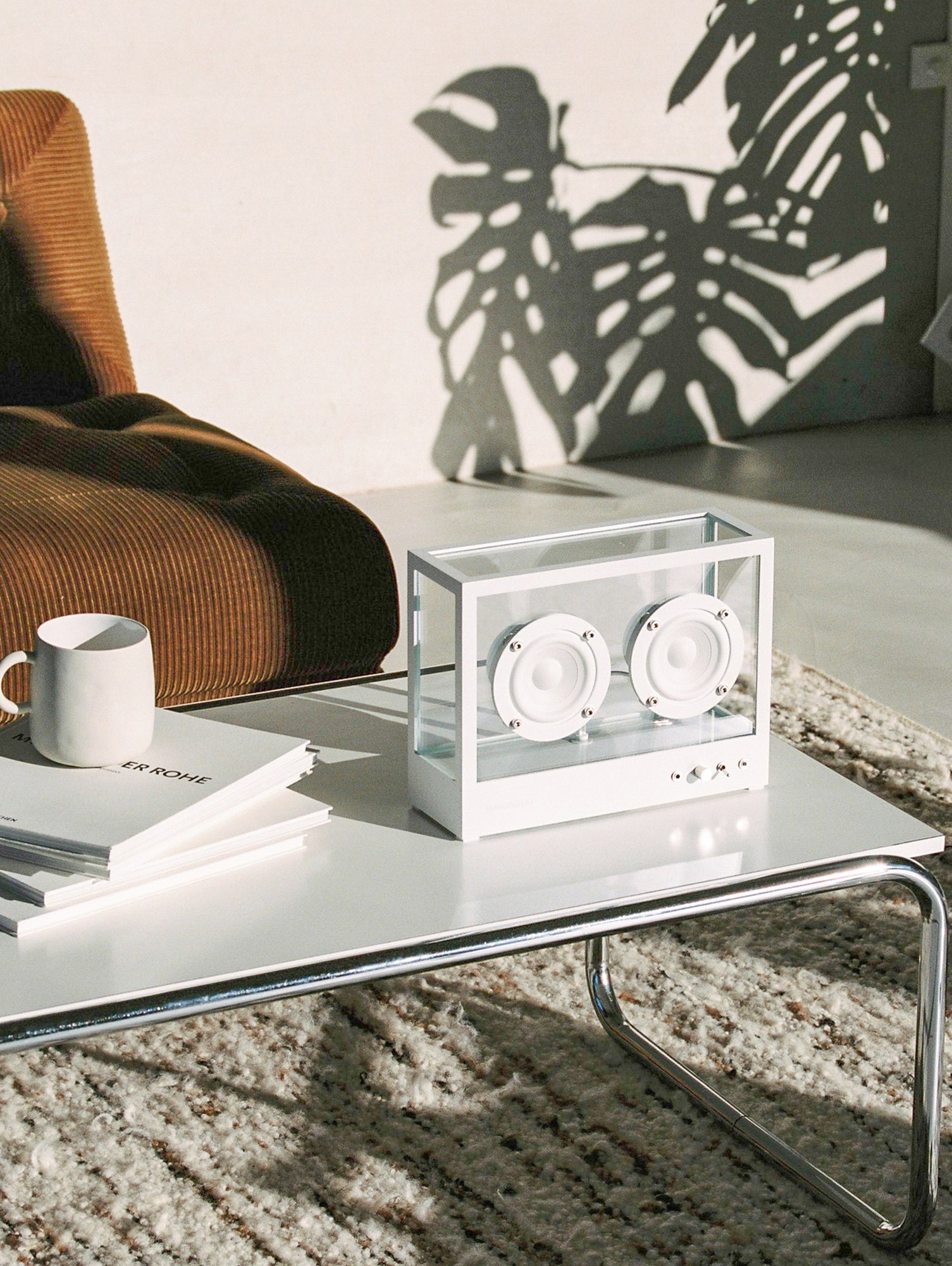 Small Transparent Speaker by Transparent - White