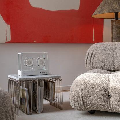 Small Transparent Speaker by Transparent - White