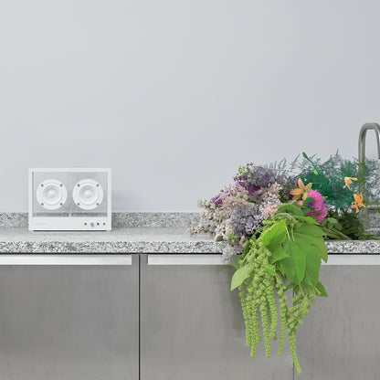 Small Transparent Speaker by Transparent - White