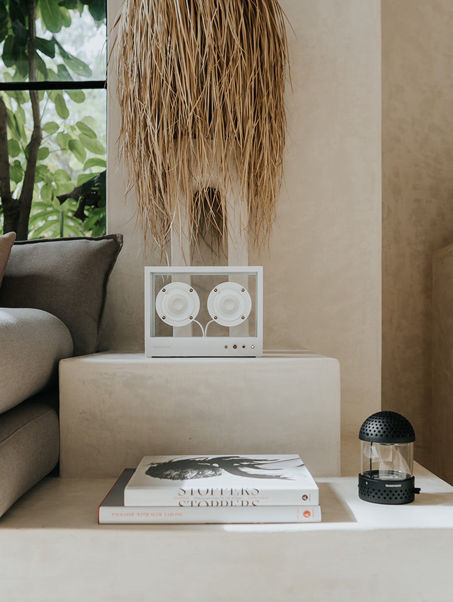 Small Transparent Speaker by Transparent - White