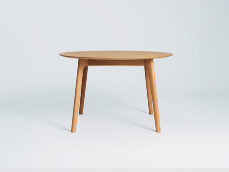 Salon Extendable Table - Round by Ro Collection - Oiled Oak / Length: 120 cm (Without Extension Plates)