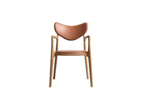 Salon Chair by Ro Collection - Oiled Oak / Standard Sierra Calvados Leather