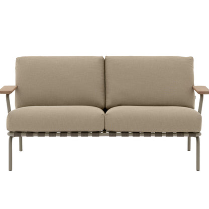 Settle 2-Seater Sofa by Muuto - Taupe Frame / Ribbed Weave 05