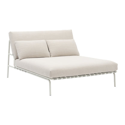 Settle Lounge Bed without Armrest by Muuto - Grey Frame / Laze 01