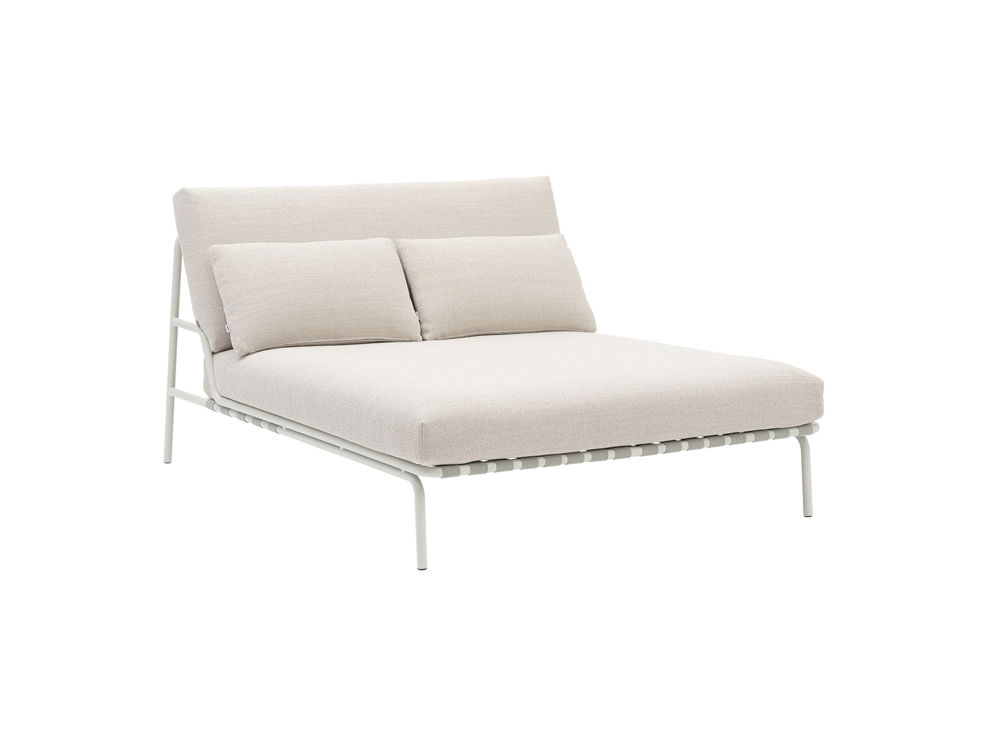 Settle Lounge Bed without Armrest by Muuto - Grey Frame / Laze 01