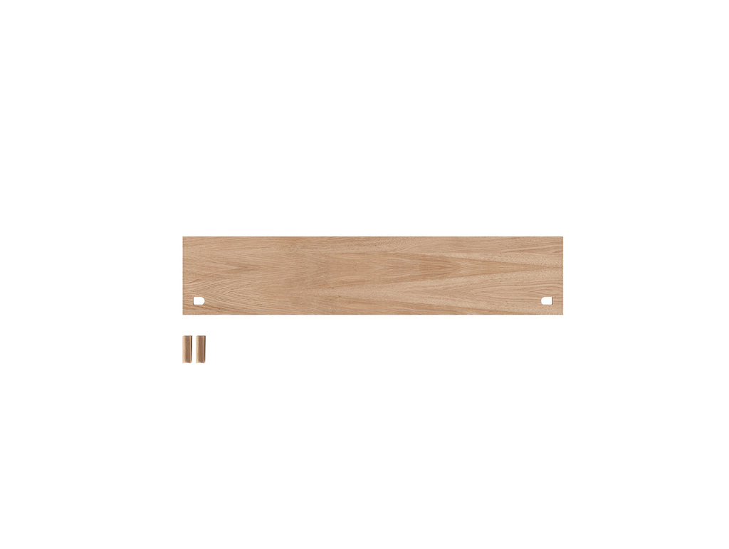 Shelf 85 x 17.5 cm (Includes 2 wedges) / Oiled Oak