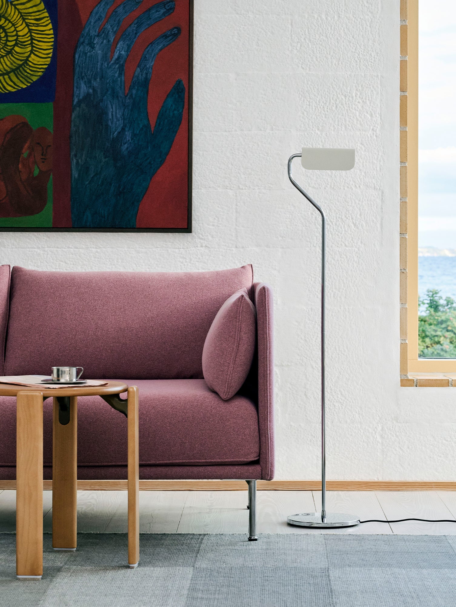 Apex Floor Lamp by HAY - Oyster White