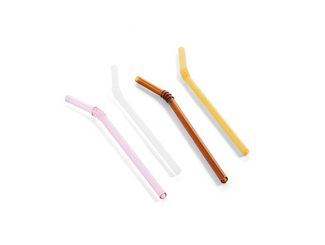 Sip - Swirl Set of 4 Straws / Opaque Mix by HAY