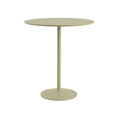 Soft Dining Table by Muuto -  D95 H105 / Beige Green Laminate Top / Beige Green Aluminium Base