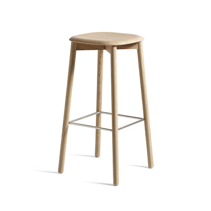 Soft Edge 82 Stool by HAY - H75 / Lacquered Oak Base / Lacquered Oak Seat