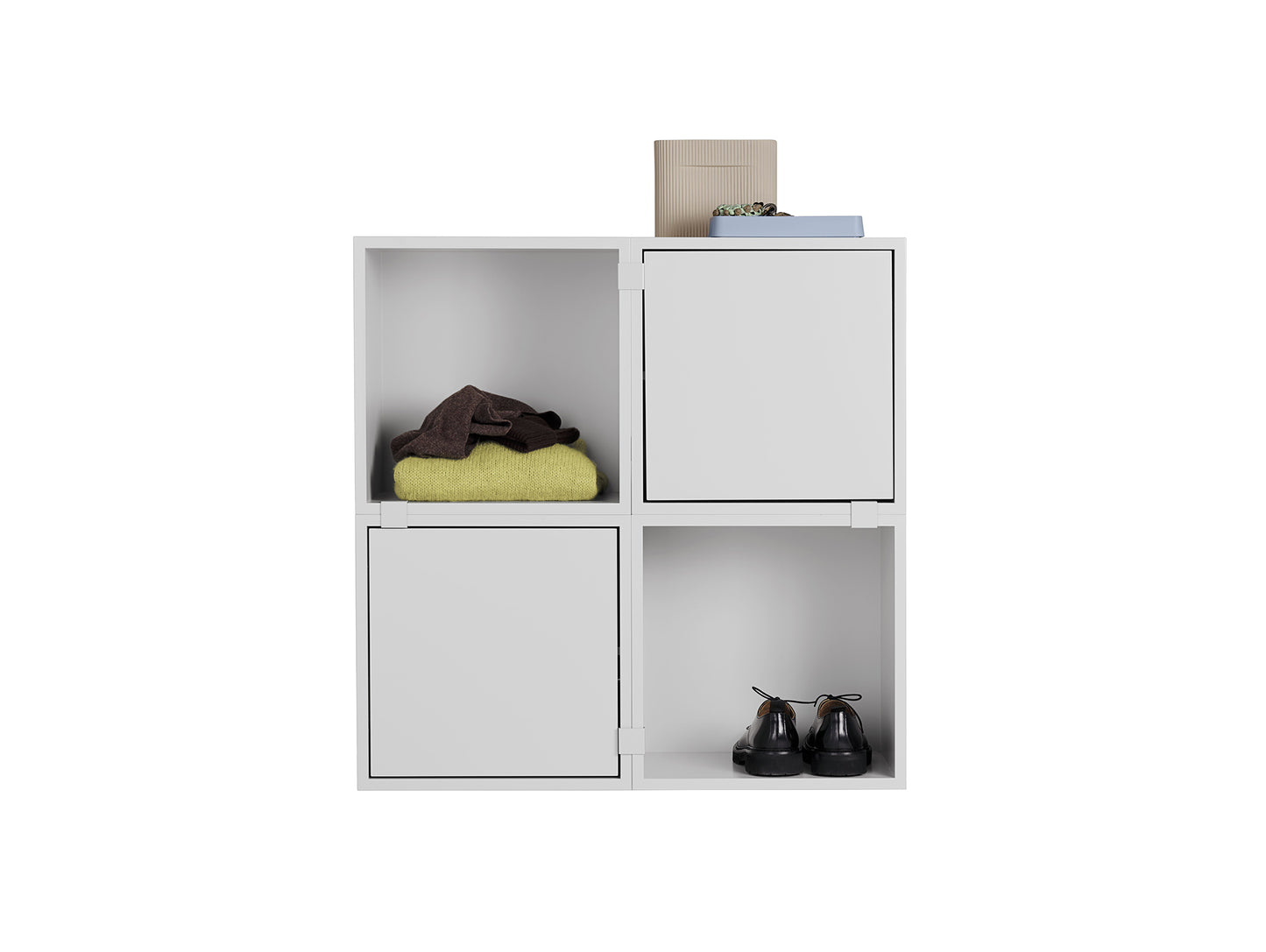 Stacked Storage System - Hallway Storage by Muuto - Configuration 4 / Grey