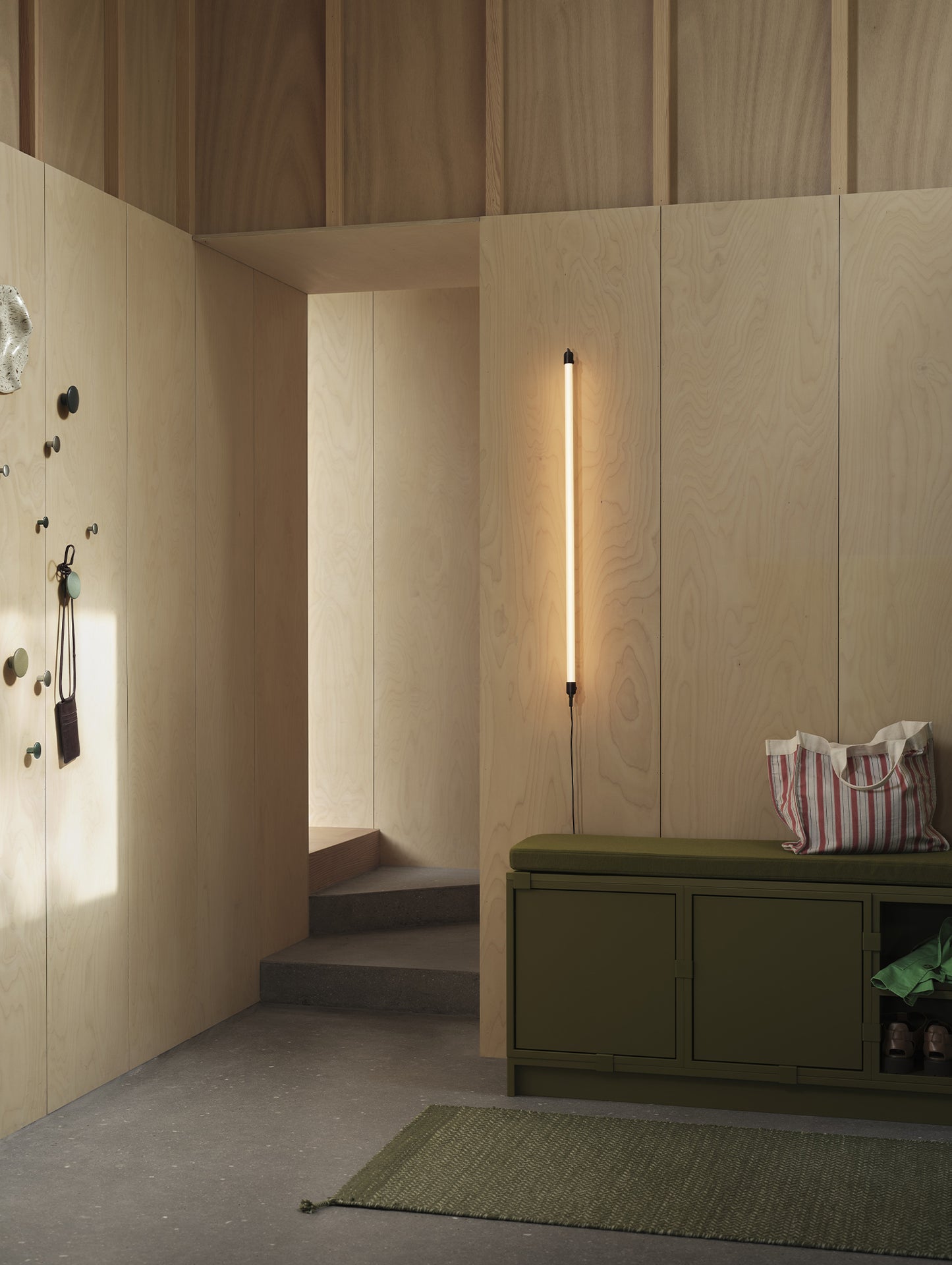 Stacked Storage System Seat Cushion by Muuto - Stacked Storage System Configuration 2 / Steelcut 985