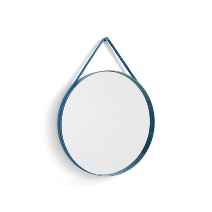 Strap Mirror No 2 by HAY - D 70 cm / Blue