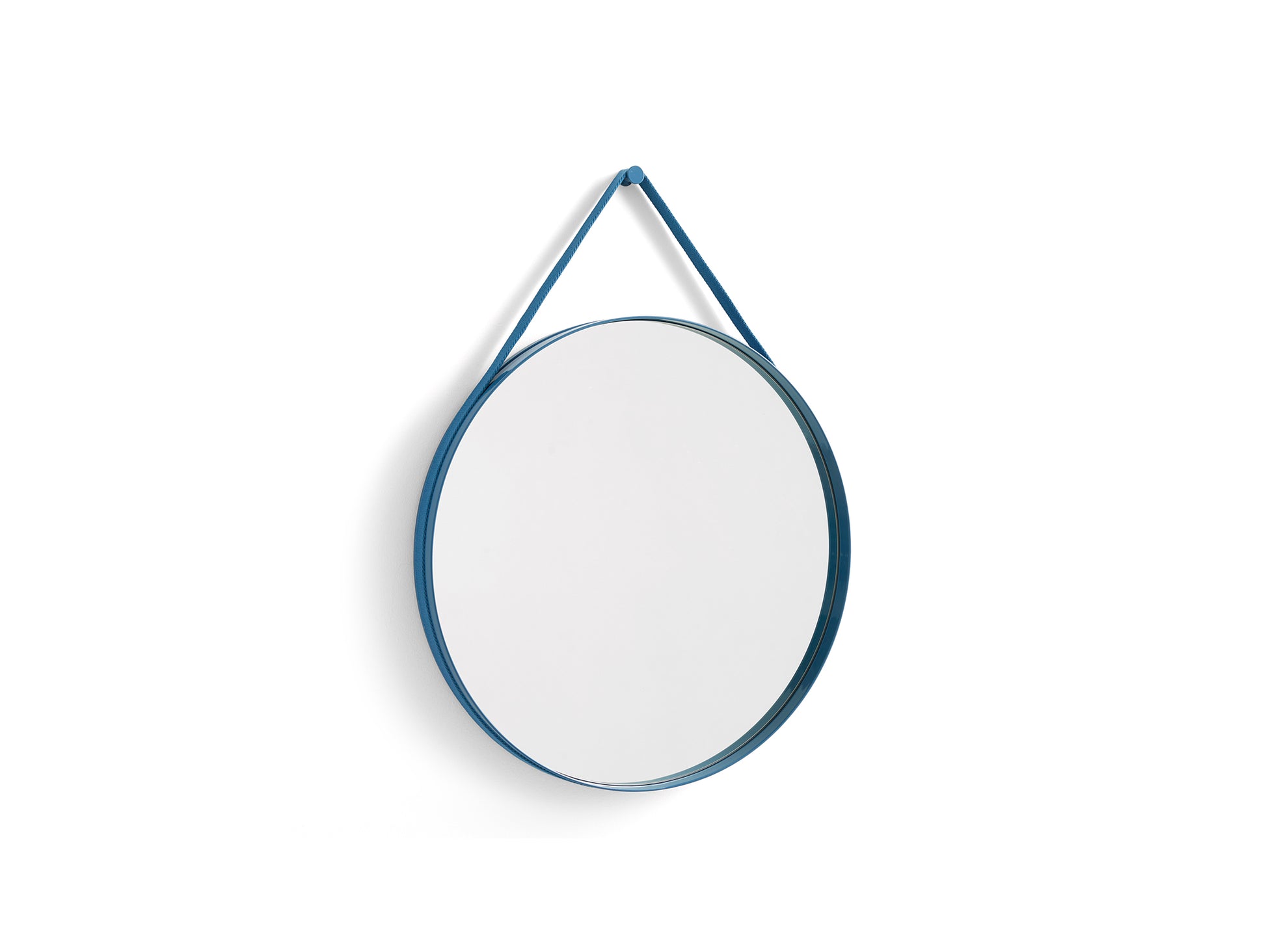 Strap Mirror No 2 by HAY - D 70 cm / Blue