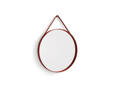 Strap Mirror No 2 by HAY - D 70 cm / Red